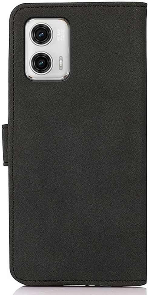 KHAZNEH Motorola Moto G73 Hoesje Retro Wallet Book Case Zwart afbeelding 8
