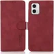 KHAZNEH Motorola Moto G73 Hoesje Retro Wallet Book Case Rood afbeelding 3