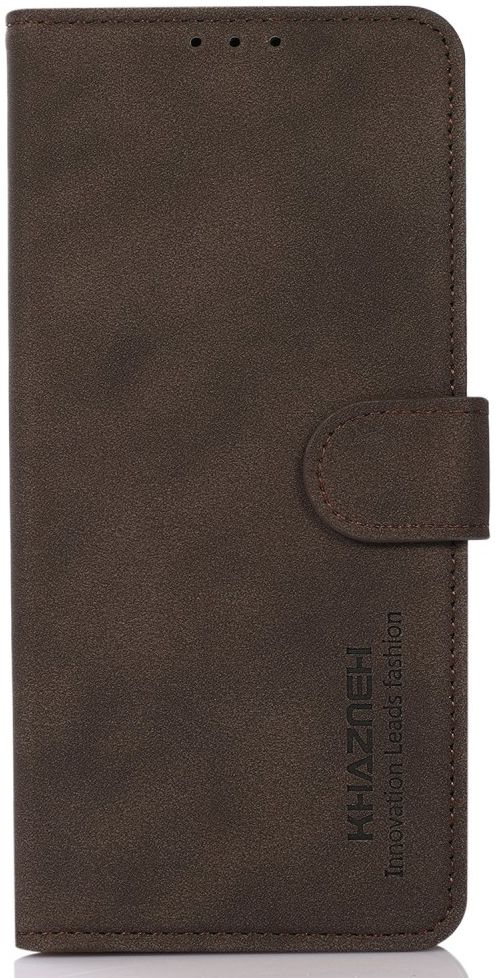 KHAZNEH Motorola Moto G73 Hoesje Retro Wallet Book Case Bruin afbeelding 2