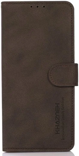 KHAZNEH Motorola Moto G73 Hoesje Retro Wallet Book Case Bruin afbeelding 2