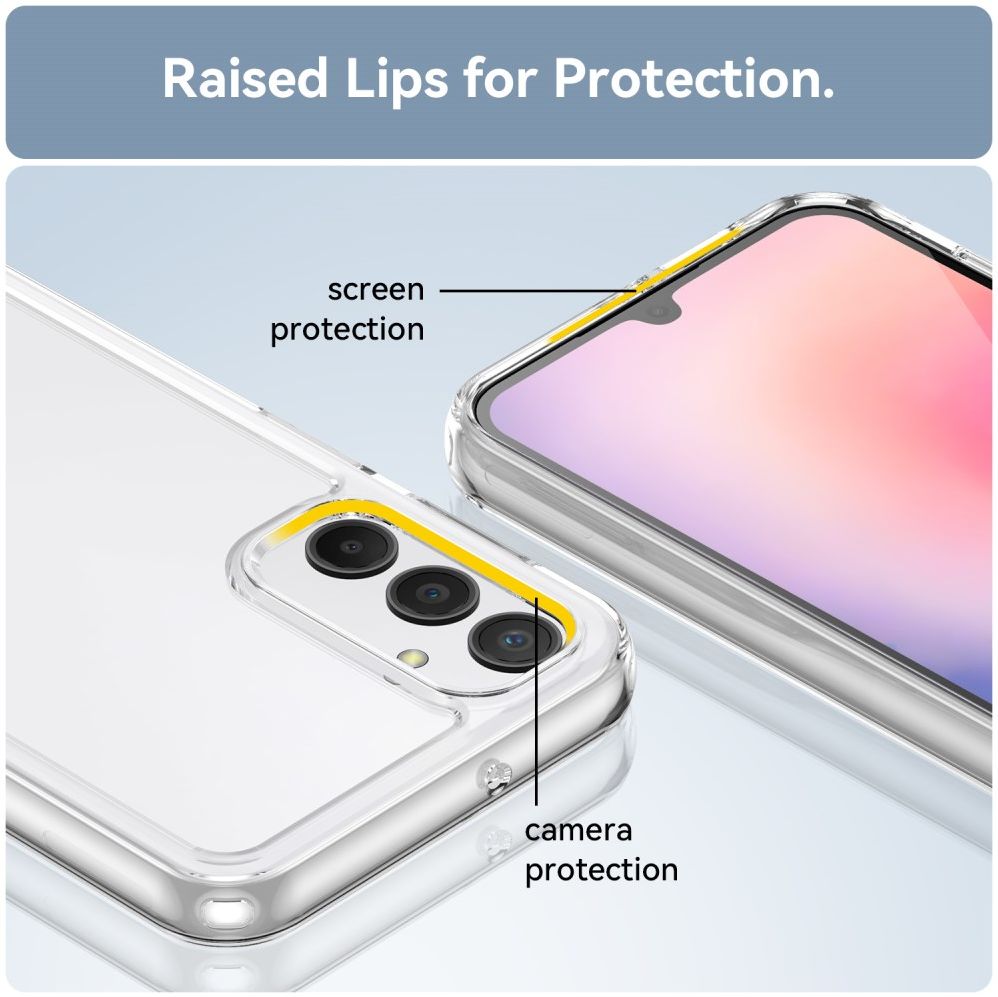 Samsung Galaxy A24 Hoesje Hybride Back Cover Transparant afbeelding 7
