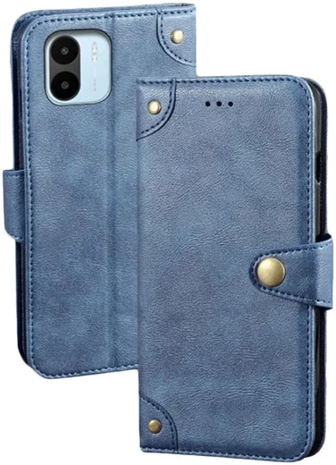 Xiaomi Redmi A1 / A2 Hoesje Wallet Book Case Kunstleer Blauw afbeelding 2