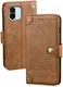 Xiaomi Redmi A1 / A2 Hoesje Wallet Book Case Kunstleer Bruin afbeelding 2