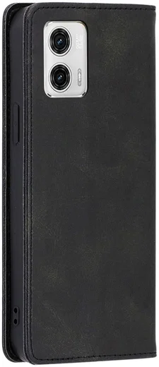 Motorola Moto G73 Hoesje Wallet Book Case Kunstleer Zwart afbeelding 6