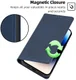 Motorola Moto G73 Hoesje Wallet Book Case Kunstleer Blauw afbeelding 3