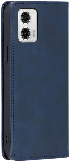 Motorola Moto G73 Hoesje Wallet Book Case Kunstleer Blauw afbeelding 6