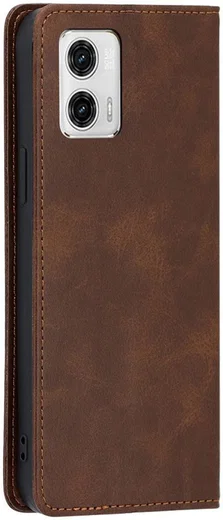 Motorola Moto G73 Hoesje Wallet Book Case Kunstleer Bruin afbeelding 6