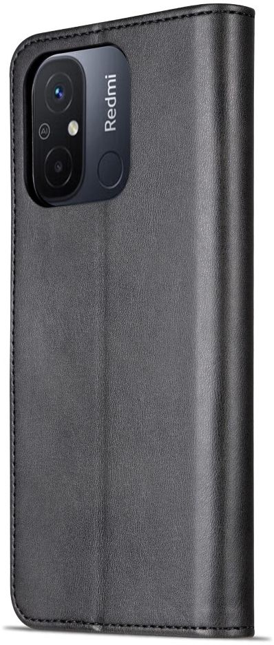 AZNS Xiaomi Redmi 12C Hoesje Wallet Book Case Kunstleer Zwart afbeelding 8
