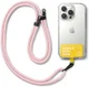 Ringke Holder Link Strap Geel - Universeel Telefoon Koord Roze afbeelding 1