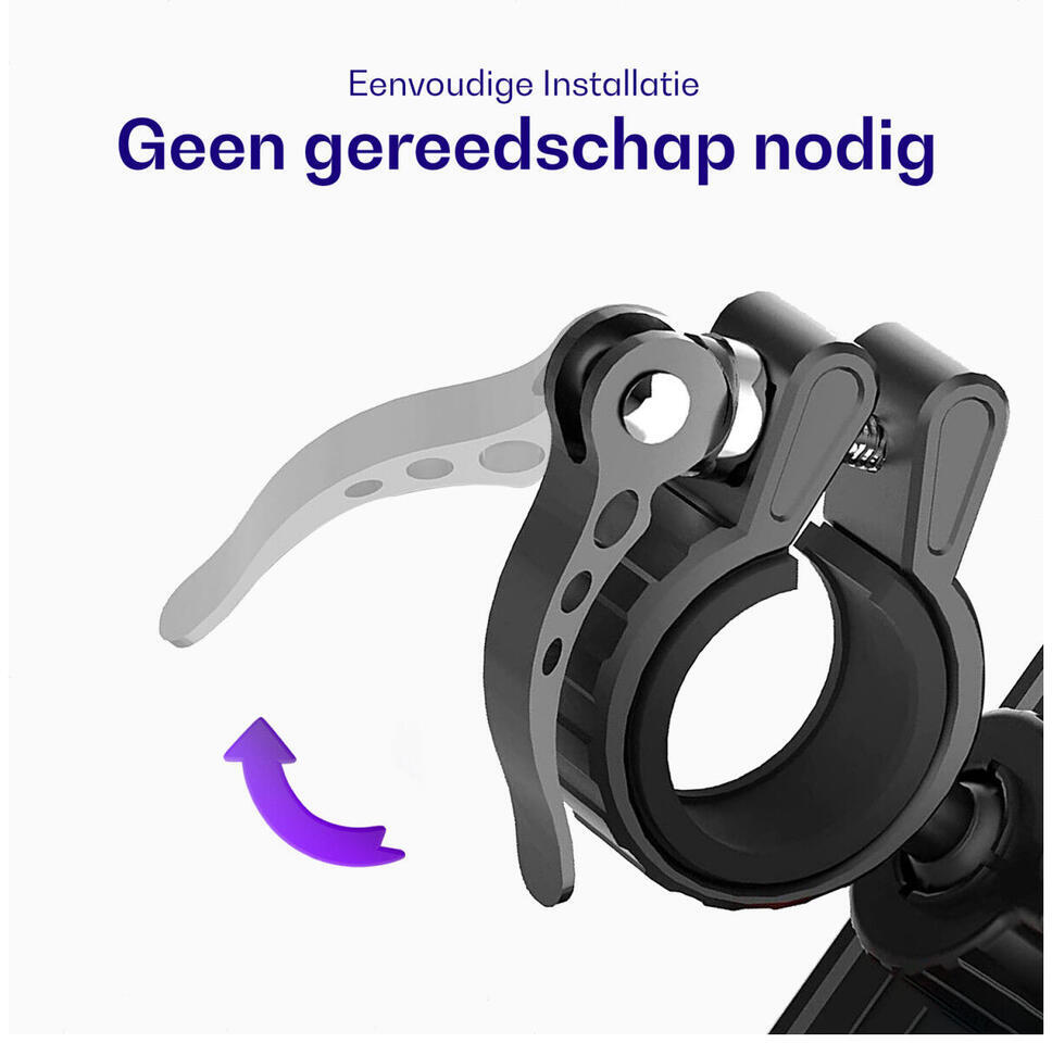 Buddi Tour Universele Telefoonhouder Fiets / MTB / Wielrenfiets Zwart afbeelding 7