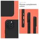 Apple iPhone 14 Hoesje Dun TPU Matte Back Cover Zwart afbeelding 4