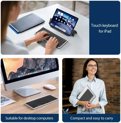 Dux Ducis Draadloos Toetsenbord Universeel Bluetooth Keyboard Zwart afbeelding 10