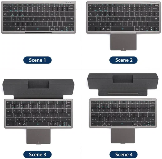 Dux Ducis Draadloos Toetsenbord Universeel Bluetooth Keyboard Zwart afbeelding 12