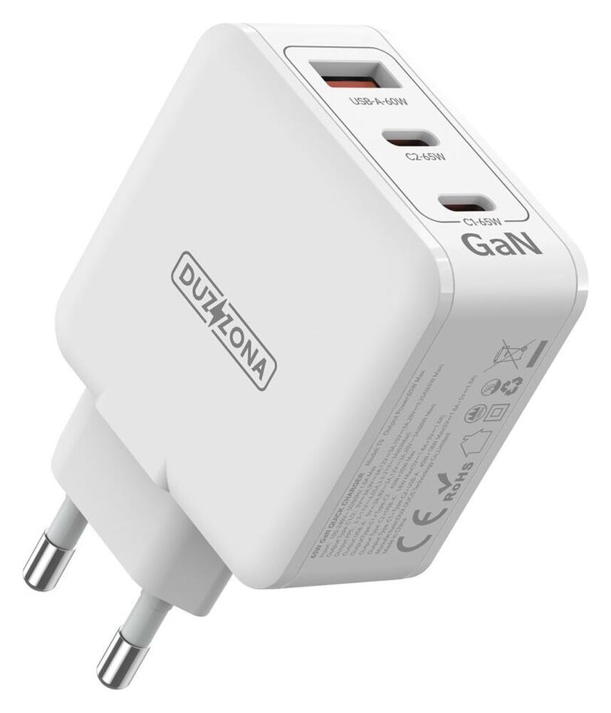 Duzzona T9 GaN Snellader 65W met Power Delivery en Quick Charge Wit afbeelding 2