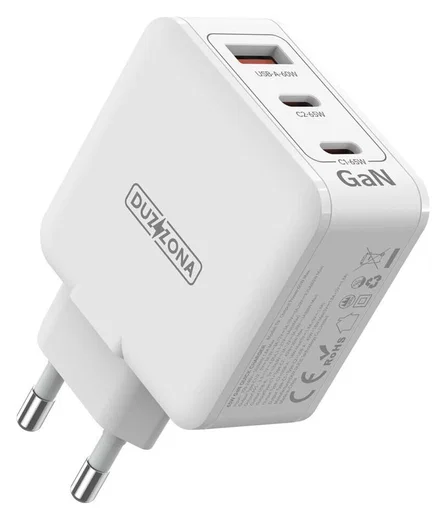 Duzzona T9 GaN Snellader 65W met Power Delivery en Quick Charge Wit afbeelding 2