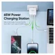 Duzzona T9 GaN Snellader 65W met Power Delivery en Quick Charge Wit afbeelding 3