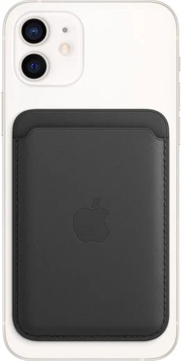 Originele Apple Leather Wallet MagSafe Kaarthouder/Portemonnee Zwart afbeelding 1