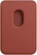 Originele Apple Leather Wallet MagSafe Kaarthouder/Portemonnee Rood afbeelding 2
