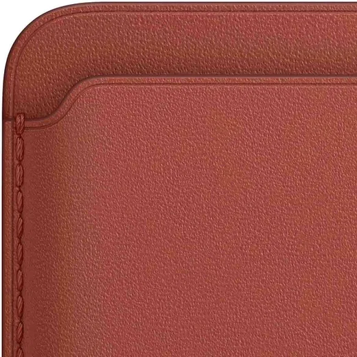 Originele Apple Leather Wallet MagSafe Kaarthouder/Portemonnee Rood afbeelding 4