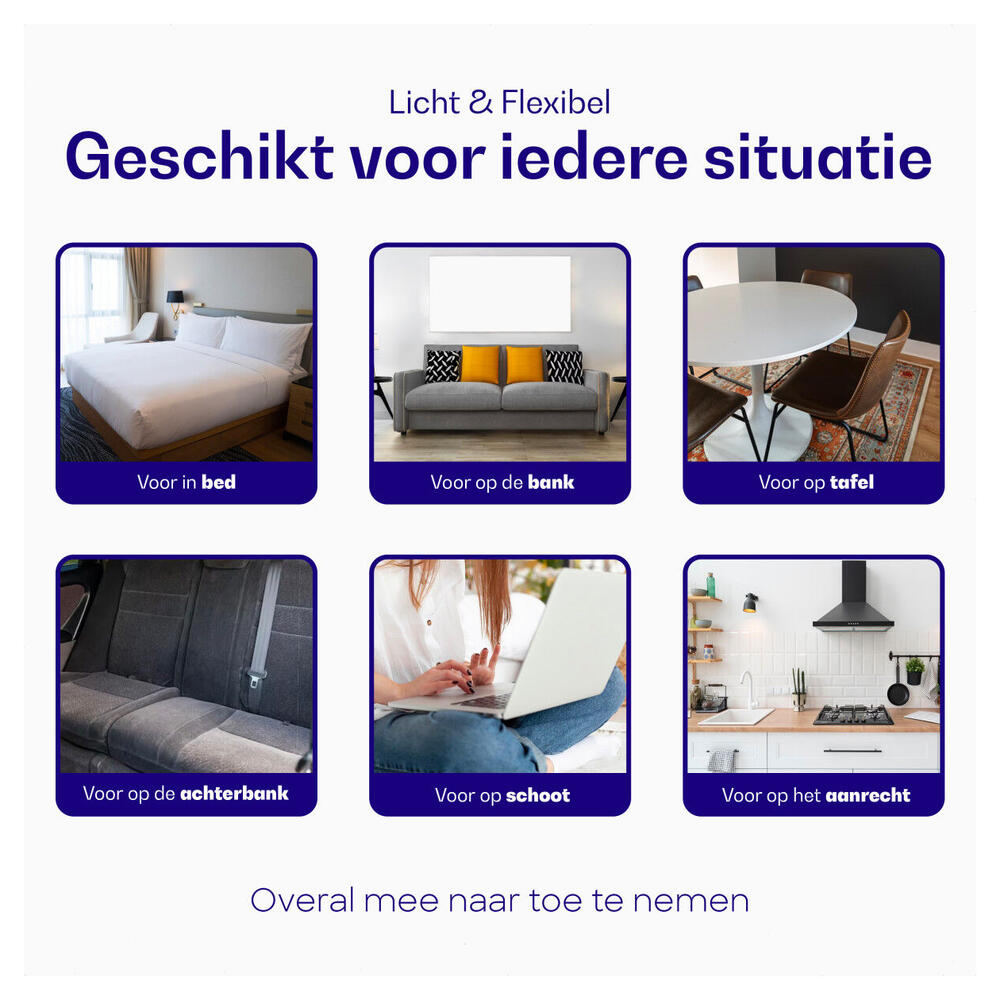 Buddi Dream Tablet / iPad / Smartphone Houder Kussen voor in Bed Zwart afbeelding 7