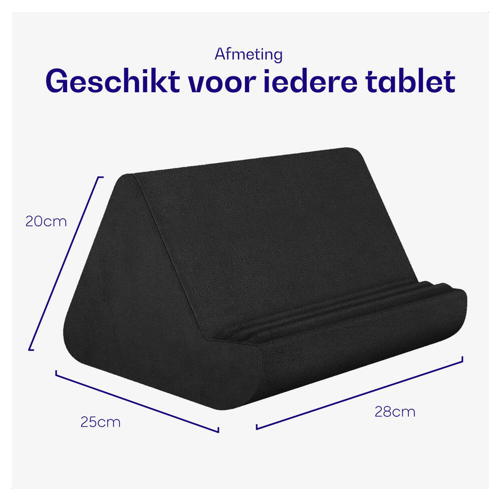 Buddi Dream Tablet / iPad / Smartphone Houder Kussen voor in Bed Zwart afbeelding 3