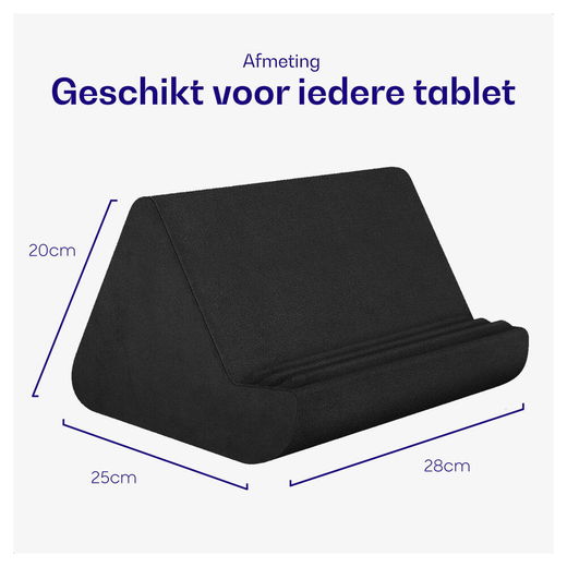 Buddi Dream Tablet / iPad / Smartphone Houder Kussen voor in Bed Zwart afbeelding 3