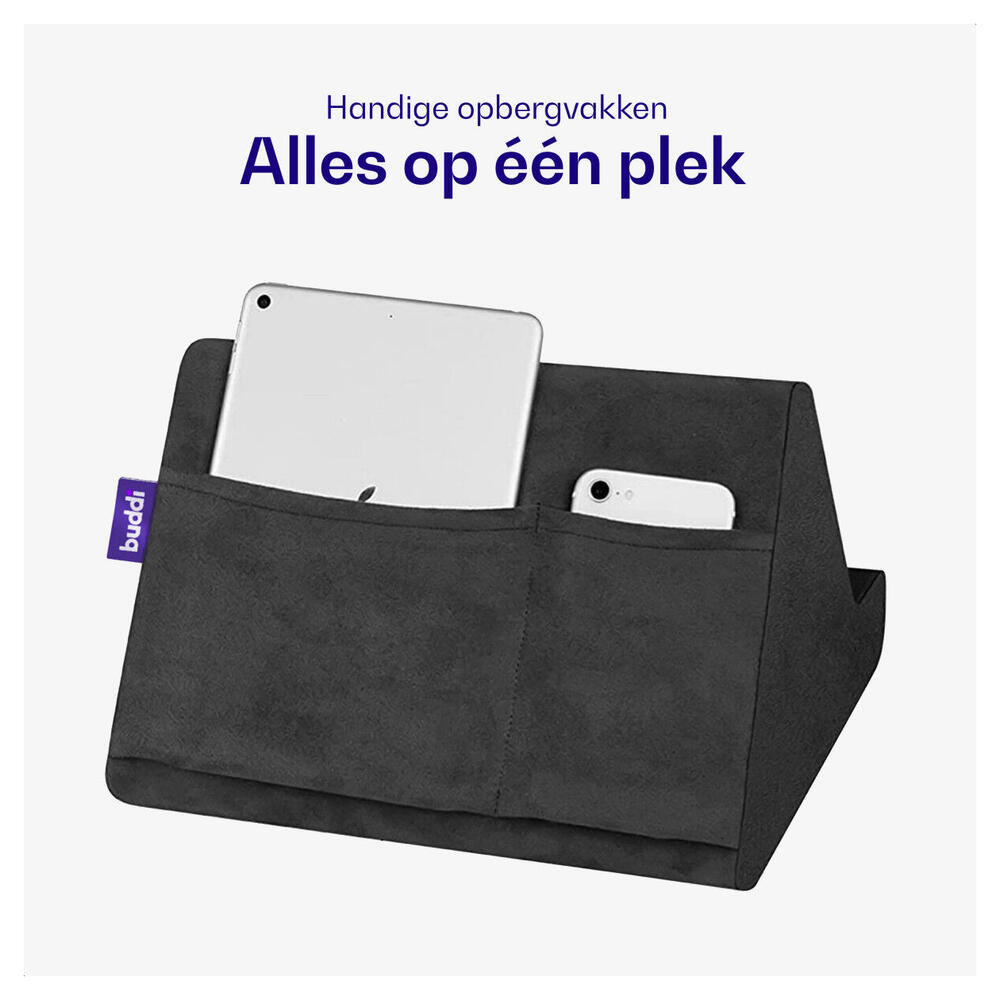 Buddi Dream Tablet / iPad / Smartphone Houder Kussen voor in Bed Zwart afbeelding 5