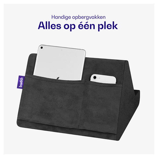 Buddi Dream Tablet / iPad / Smartphone Houder Kussen voor in Bed Zwart afbeelding 5
