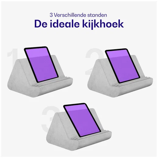 Buddi Dream Tablet / iPad / Smartphone Houder Kussen voor in Bed Grijs afbeelding 2