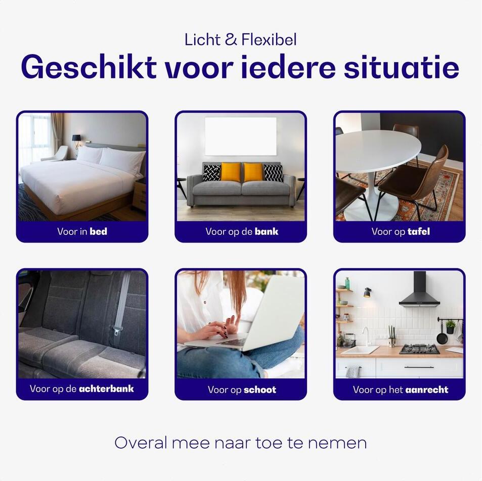 Buddi Dream Tablet / iPad / Smartphone Houder Kussen voor in Bed Grijs afbeelding 8