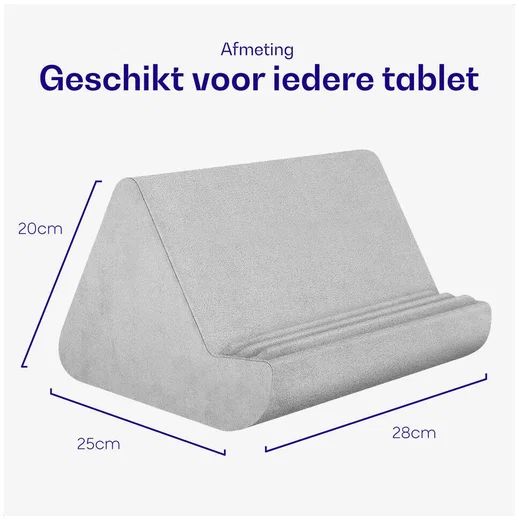 Buddi Dream Tablet / iPad / Smartphone Houder Kussen voor in Bed Grijs afbeelding 4