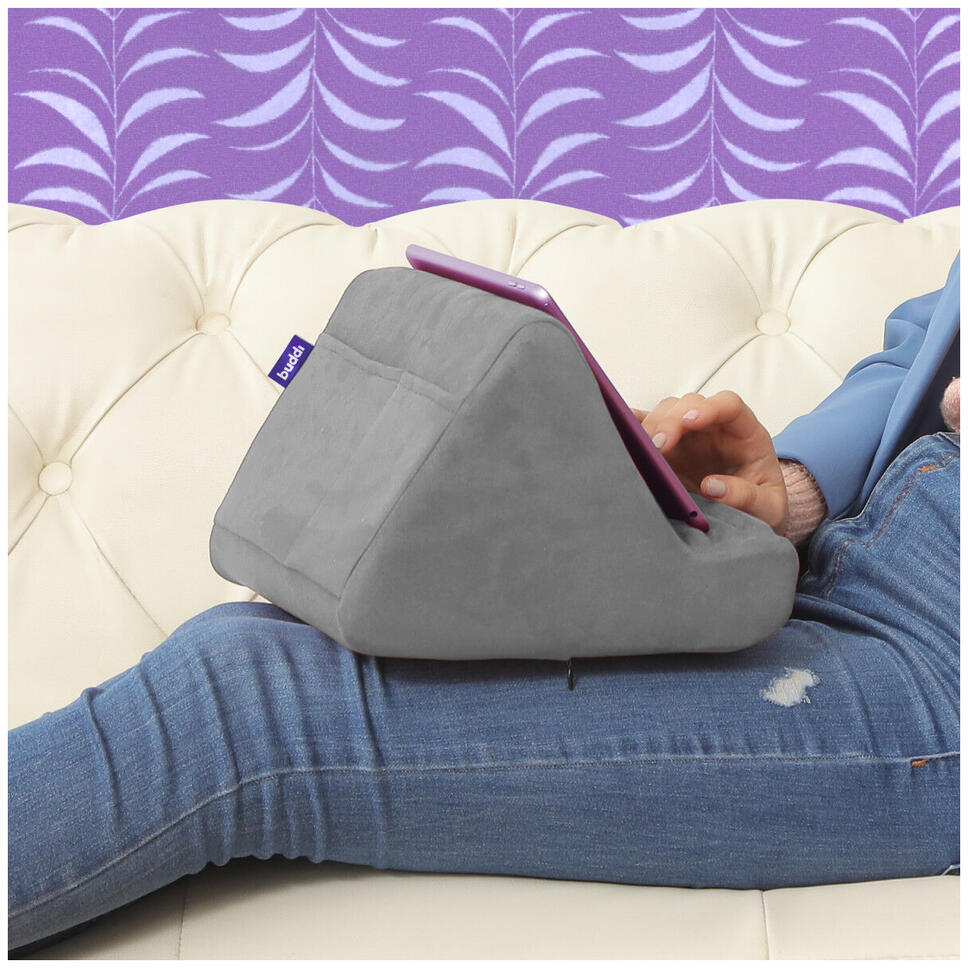 Buddi Dream Tablet / iPad / Smartphone Houder Kussen voor in Bed Grijs afbeelding 7