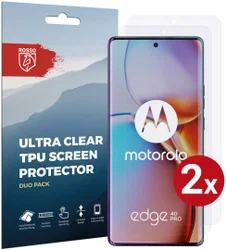 Rosso Motorola Edge 40 Pro Screen Protector Ultra Clear Duo Pack afbeelding