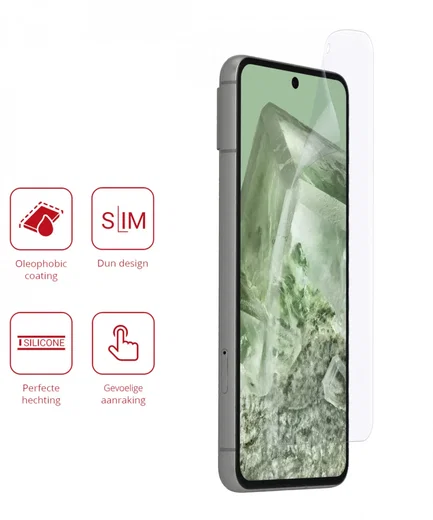 Rosso Google Pixel 8 Screen Protector Ultra Clear Duo Pack afbeelding 2