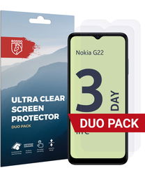 Rosso Nokia G22 Screen Protector Ultra Clear Duo Pack afbeelding