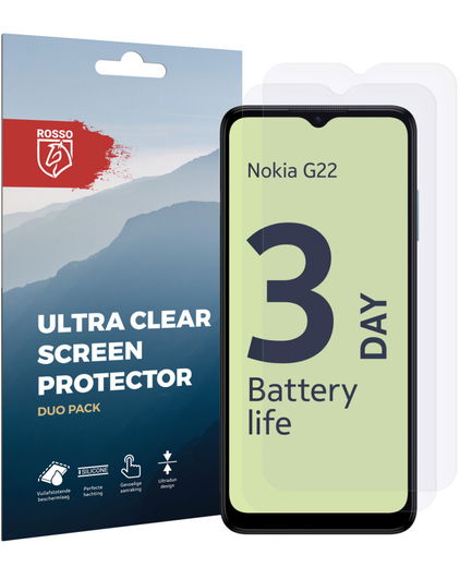 Rosso Nokia G22 Screen Protector Ultra Clear Duo Pack afbeelding 8