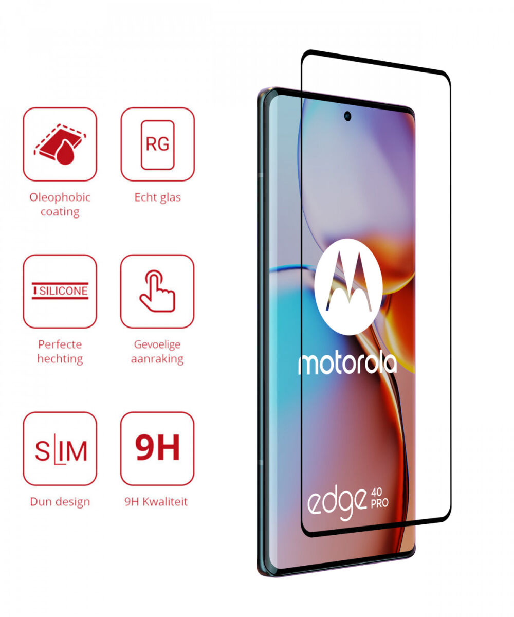 Rosso Motorola Edge 40 Pro 9H Tempered Glass Screen Protector afbeelding 2