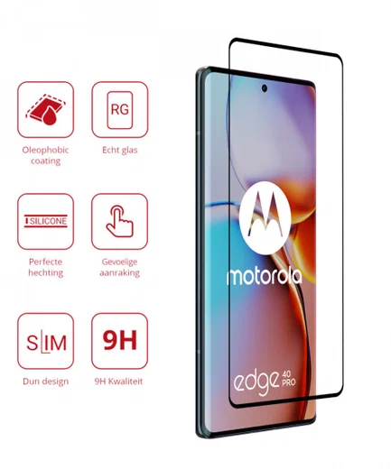 Rosso Motorola Edge 40 Pro 9H Tempered Glass Screen Protector afbeelding 2