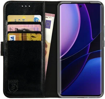 Rosso Element Motorola Edge 40 Hoesje Book Cover Wallet Zwart