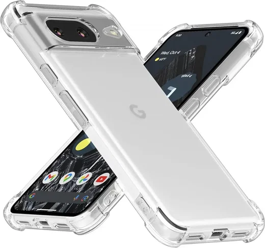 Google Pixel 8 Hoesje Schokbestendig en Dun TPU Transparant afbeelding 5