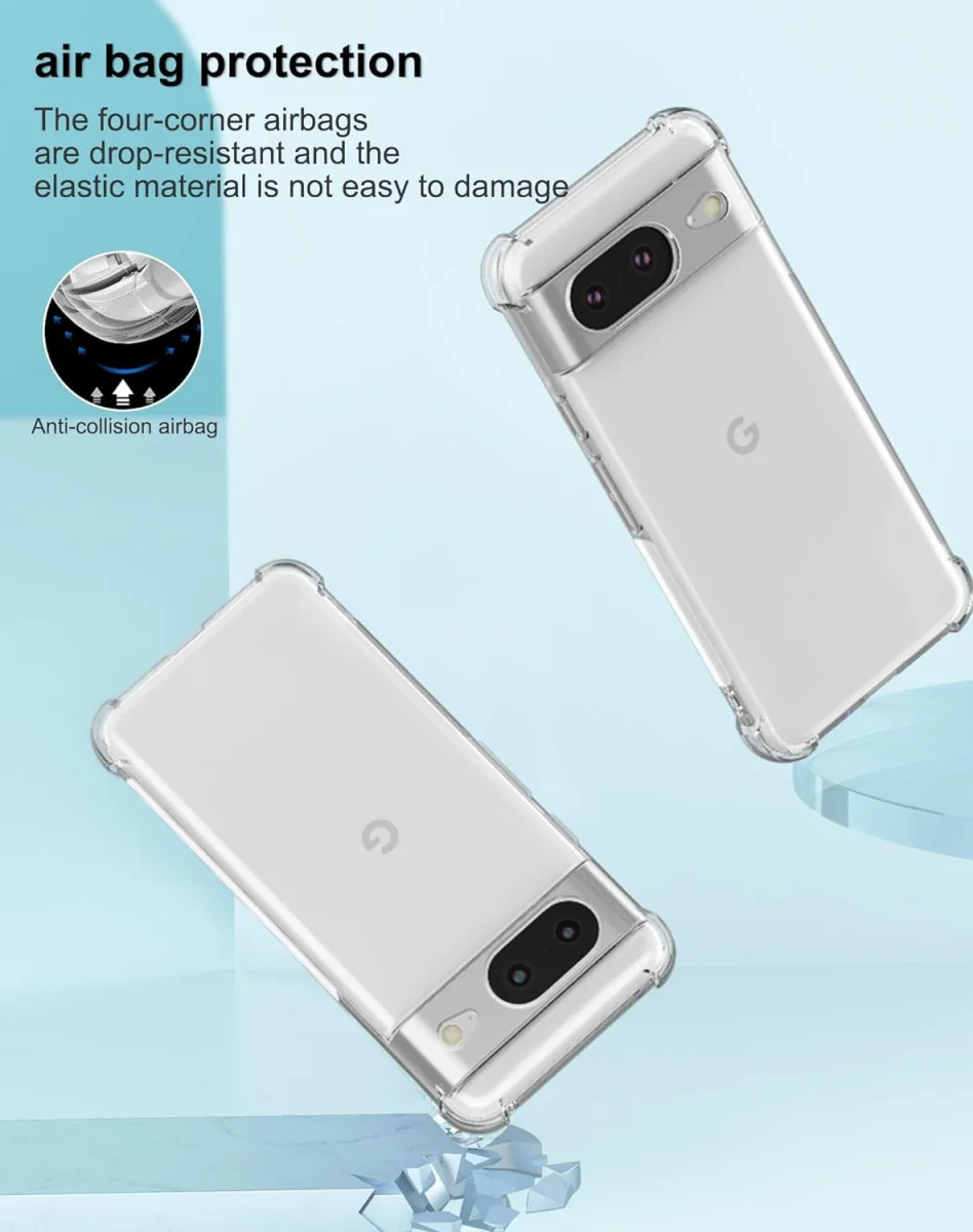 Google Pixel 8 Hoesje Schokbestendig en Dun TPU Transparant afbeelding 8