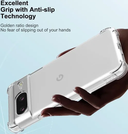 Google Pixel 8 Hoesje Schokbestendig en Dun TPU Transparant afbeelding 9