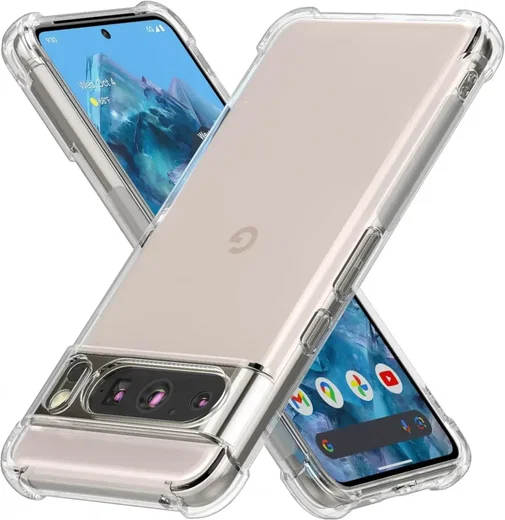 Google Pixel 8 Pro Hoesje Schokbestendig en Dun TPU Transparant afbeelding 10