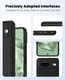 Google Pixel 8 Hoesje Dun TPU Matte Back Cover Zwart afbeelding 5