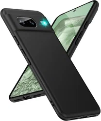 Google Pixel 8 Hoesje Dun TPU Matte Back Cover Zwart afbeelding