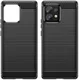 Motorola Edge 40 Pro Hoesje Geborsteld TPU Flexibele Back Cover Zwart afbeelding 2
