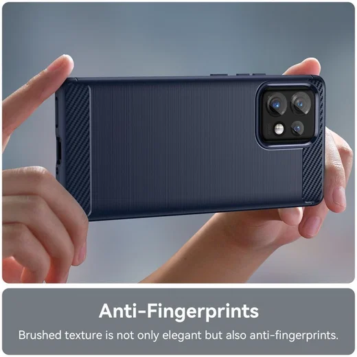 Motorola Edge 40 Pro Hoesje Geborsteld TPU Flexibele Back Cover Blauw afbeelding 6