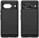 Google Pixel 8 Hoesje Geborsteld TPU Flexibele Back Cover Zwart afbeelding 2