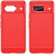 Google Pixel 8 Hoesje Geborsteld TPU Flexibele Back Cover Rood afbeelding 2