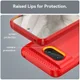 Google Pixel 8 Hoesje Geborsteld TPU Flexibele Back Cover Rood afbeelding 7